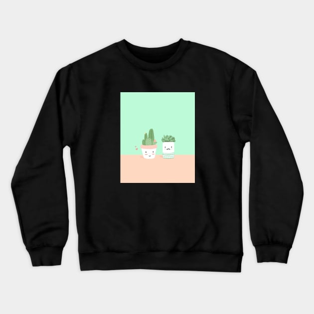 Mr. & Mrs. Cacti Crewneck Sweatshirt by gerimisore